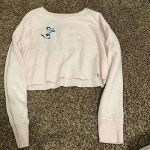 Cropped crewneck